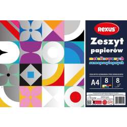 Zeszyt papierów kolor samoprzylep. A4/8K (10szt) - 1