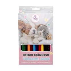 Kredki trójkątne jumbo The sweet pets 12 kolorów - 1