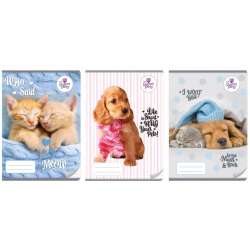 Zeszyt A4/32K kolor 3-linie The sweet pets (10szt)