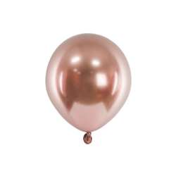 Balony Glossy różowe złoto 12cm 50szt