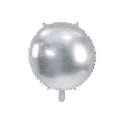 Balon foliowy okrągły Pastylka 59cm srebrny