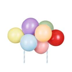 Balonowy topper na tort tęcza mix 29cm - 1