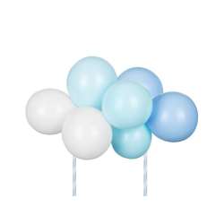 Balonowy topper na tort niebieski 29cm