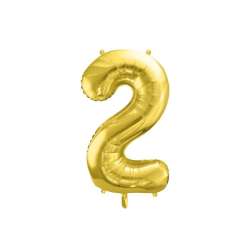 Balon foliowy 2 jasny złoty 72cm - 1