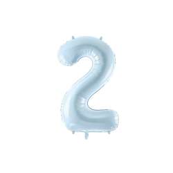 Balon foliowy 2 jasny niebieski 72cm - 1