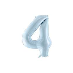 Balon foliowy 4 jasny niebieski 72cm - 1