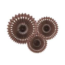 Rozety dekoracyjne brązowe 20-30cm