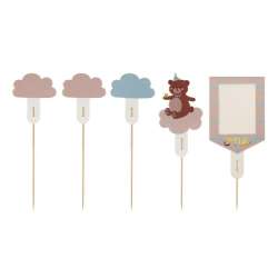 Toppery na tort Miś mix 12-14cm 5szt