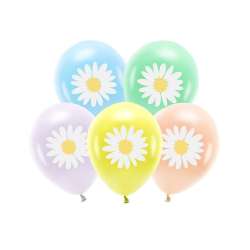 Balony Eco Stokrotki 30cm 5szt MIX