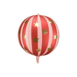 Balon foliowy Piłka w gwiazdki 75cm czerwony
