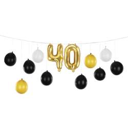 Girlanda balonowa 3w1 40 urodziny 260x32cm