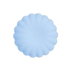 Talerzyki plastikowe błękitne 22 x 22cm 4szt