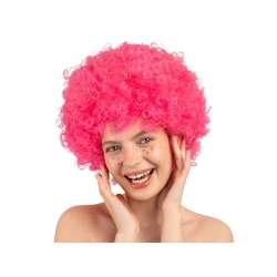 Peruka Afro jasny róż