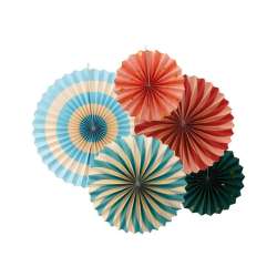Rozety dekoracyjne Cyrk 26-43cm 5szt