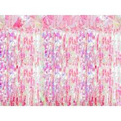 Kurtyna party opalizujący różowy 100x200cm