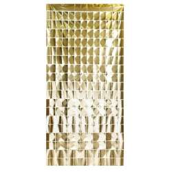 Kurtyna kwadraty elegancki złoty 100x200cm - 1