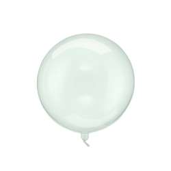 Balon Kula transparentny zielony 40cm
