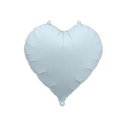 Balon foliowy Serce 45cm mglisty niebieski - 1