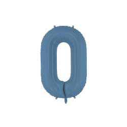 Balon foliowy cyfra 0 86cm granat