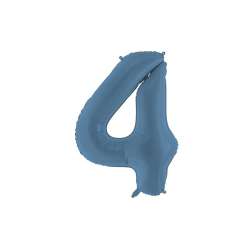 Balon foliowy cyfra 4 86cm granat