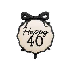 Balon foliowy pastylka Happy 40 47,5x45cm