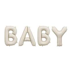 Balon foliowy Baby beżowy 140x43cm - 1