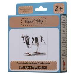 Puzzle 4-elementowe Zwierzęta wiejskie - 1