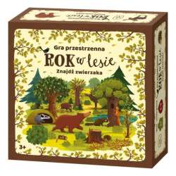 Rok w lesie. Znajdź zwierzaka gra przestrzenna. Nasza Księgarnia (5904915900125)