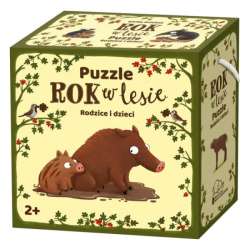 PROMO Puzzle Rok w lesie. Rodzice i dzieci. Nasza Księgarnia (5904915900644) - 1