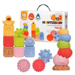 Klocki sensoryczne Zestaw Montessori 18szt - 1