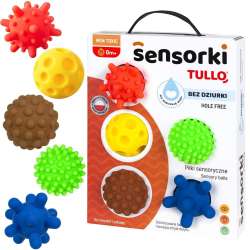 Sensorki Tullo. Piłki sensoryczne 5szt bez dziurki - 1