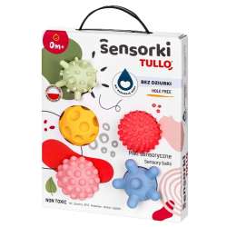Sensorki Tullo. Piłki sensoryczne 5szt bez dziurki - 1