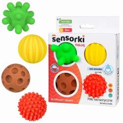 Sensorki Tullo. Piłki sensoryczne 4szt bez dziur - 1