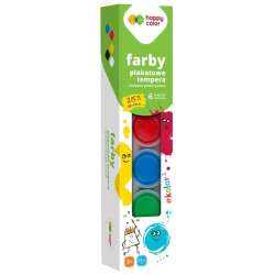 Farba plakatowa tempera 6kolx25ml HAPPY COLOR - 1