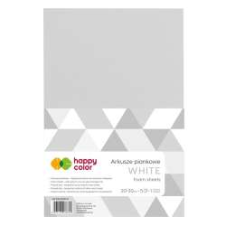 Arkusze piankowe A4 5szt białe HAPPY COLOR - 1