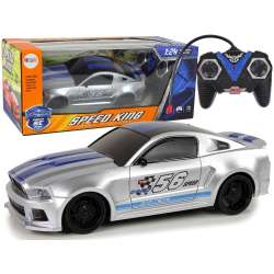 Sportowe Szybkie Auto Zdalnie Sterowane R/C Srebrne 1:24 Speed King (12709)