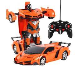 Auto Robot Transformers 2w1 Pilot R/C pomarańczowy - 1