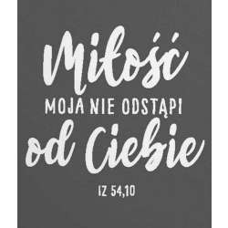 Podstawka korkowa - Miłość moja nie odstąpi - 1