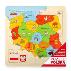Mapa drewniane Puzzle 25x25 cm (D-144)
