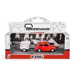 Fiat 126p + przyczepa Niewiadów Krótka czerwony - 1