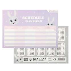 Plan lekcji z tabliczką mnożenia Rabbit (25szt) - 1