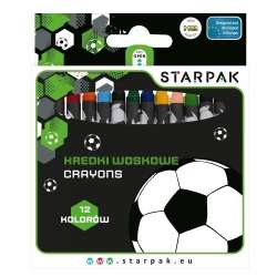 Kredki woskowe 12 kolorów Football