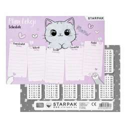 Plan lekcji z tabliczką mnożenia Kitty (25szt) - 1