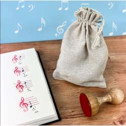 Stempel do nauki nut w kluczu wiolinowym - 1