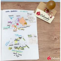 Stempel mapa Europy - 1