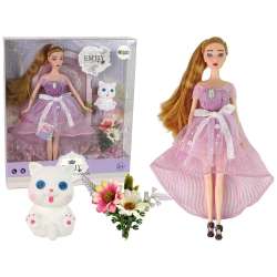 Lalka Emily długie włosy Lean Toys (13915) - 1