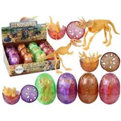 Otwierane jajo dinozaura figurka żółta 9cm