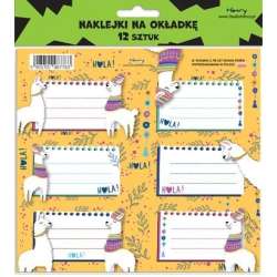 Naklejki na zeszyty - Lamy (12szt)