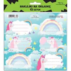 Naklejki na zeszyty - Jednorożec (12szt)