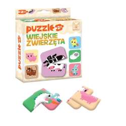 Puzzle Wiejskie Zwierzęta 2+